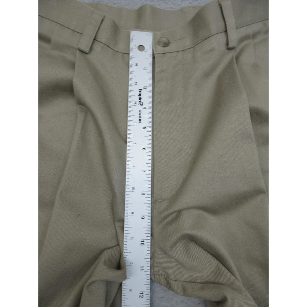 Dockers Pleated Khaki Chino Pants Mens 32x32 Beige Classic Fit Cotton Casual
